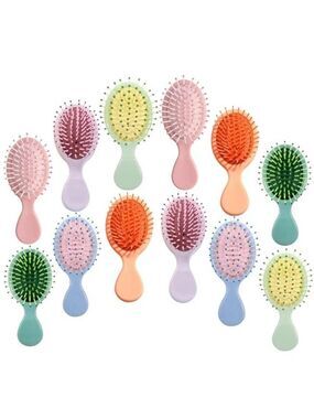 12 Pack Mini Hair Brush Wet Detangling Brush Travel Brush for Women Kids Gifts